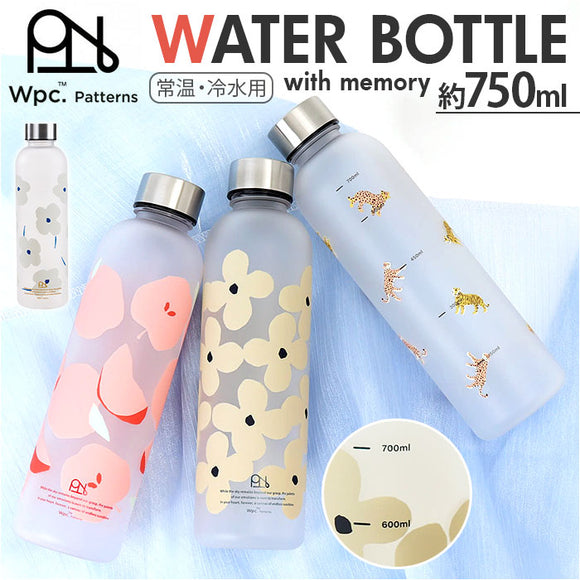 wpc ウォーターボトル W169 通販 ワールドパーティー クリアボトル 750ml 水筒 ボトル おしゃれ ダイレクト水筒 マイボトル マグボトル ダイレクトボトル かわいい 目盛り 大容量 ジム
