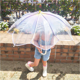 WPC. ワールドパーティ アンブレラ 50cm 通販 雨傘 長傘 ビニール傘 手開き 透明 グラデーション 安心 安全 開閉しやすい フラワーフェアリー 男の子 女の子 ガールズ おしゃれ 可愛い
