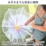 WPC. ワールドパーティ アンブレラ 50cm 通販 雨傘 長傘 ビニール傘 手開き 透明 グラデーション 安心 安全 開閉しやすい フラワーフェアリー 男の子 女の子 ガールズ おしゃれ 可愛い
