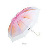 WPC. ワールドパーティ アンブレラ 55cm 長雨傘 キッズ 通販 雨傘 長傘 ビニール傘 透明 キッズ用 ネームタグ こども 子供 子ども カジュアル グラデーション 安心 安全 開閉しやすい