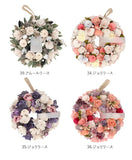 リース 玄関 通販 春 オールシーズン インテリア 雑貨 造花 玄関飾り フェイクフラワー チュラルリース Mサイズ おしゃれ かわいい 母の日 贈り物 ギフト フラワーギフト 大きめ