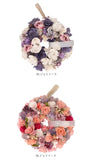 リース 玄関 通販 春 オールシーズン インテリア 雑貨 造花 玄関飾り フェイクフラワー チュラルリース Mサイズ おしゃれ かわいい 母の日 贈り物 ギフト フラワーギフト 大きめ
