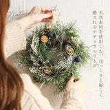 リース 玄関 通販 春 オールシーズン インテリア 雑貨 造花 玄関飾り フェイクフラワー チュラルリース Mサイズ おしゃれ かわいい 母の日 贈り物 ギフト フラワーギフト 大きめ