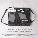 WILD THINGS サコッシュ WT-380-1072 ワイルドシングス 通販 ショルダーバッグ ミニショルダーバッグ ショルダーバック メンズ レディース 小さめ 斜めがけ 大人 シンプル 無地 おしゃれ