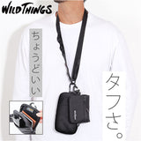 wildthings ワイルドシングス ショルダー WT3803405 ミニ 通販 ポーチ ショルダーバッグ ショルダーバック 肩掛け 斜めかけ 多機能 耐久性 コーデュラ ストラップ メンズ レディース