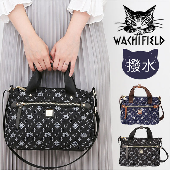 WachiField 2way ショルダー WTSK-04 通販 ショルダーバック ショルダーバッグ 肩掛け 斜めかけ トート 手提げ トートバック トートバッグ わちふぃーるど ポケット 動物 猫 ねこ 猫柄