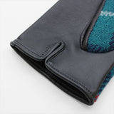 ハリスツイード 手袋 レディース 通販 Harris Tweed グローブ 手ぶくろ タッチパネル対応 スクワラン加工 抗菌 レザー 革 羊革 ラムレザー 女性用 KURODA WV10001L7 ファッション小物