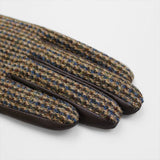 ハリスツイード 手袋 レディース 通販 Harris Tweed グローブ 手ぶくろ タッチパネル対応 スクワラン加工 抗菌 レザー 革 羊革 ラムレザー 女性用 KURODA WV10001L7 ファッション小物