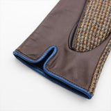 ハリスツイード 手袋 レディース 通販 Harris Tweed グローブ 手ぶくろ タッチパネル対応 スクワラン加工 抗菌 レザー 革 羊革 ラムレザー 女性用 KURODA WV10001L7 ファッション小物