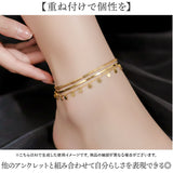 アンクレット レディース 通販 足 ブレスレット 足首 アクセサリー チェーン 重ね付け 大人 女性 女の子 おしゃれ シンプル 上品 きれいめ 華奢 可愛い スネークチェーン チタン鋼 20代