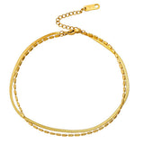 アンクレット レディース 通販 足 ブレスレット 足首 アクセサリー チェーン 重ね付け 大人 女性 女の子 おしゃれ シンプル 上品 きれいめ 華奢 可愛い スネークチェーン チタン鋼 20代