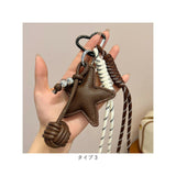 バッグチャーム パラコード 通販 キーホルダー バッグ チャーム バッグアクセサリー キーリング 韓国チャーム ストラップ レディース バッグにつける アクセサリー カラビナ ハート 星