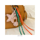 バッグチャーム パラコード 通販 キーホルダー バッグ チャーム バッグアクセサリー キーリング 韓国チャーム ストラップ レディース バッグにつける アクセサリー カラビナ ハート 星