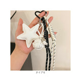 バッグチャーム パラコード 通販 キーホルダー バッグ チャーム バッグアクセサリー キーリング 韓国チャーム ストラップ レディース バッグにつける アクセサリー カラビナ ハート 星