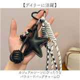 バッグチャーム パラコード 通販 キーホルダー バッグ チャーム バッグアクセサリー キーリング 韓国チャーム ストラップ レディース バッグにつける アクセサリー カラビナ ハート 星