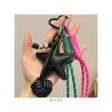 バッグチャーム パラコード 通販 キーホルダー バッグ チャーム バッグアクセサリー キーリング 韓国チャーム ストラップ レディース バッグにつける アクセサリー カラビナ ハート 星