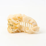 バンスクリップ 大きめ しっかり 通販 ヘアクリップ ヘアークリップ ヘアアクセサリー 髪飾り 髪留め まとめ髪 シフォン フリル ハーフアップ シンプル 無地 おしゃれ 上品 きれいめ