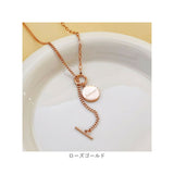 コインネックレス レディース 通販 ネックレス ペンダント 首飾り アクセサリー コイン チタン鋼 シンプル 大人 かわいい カジュアル おしゃれ 普段使い 可愛い オシャレ 女性 女の子