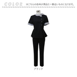 エステ ユニフォーム パンツ 通販 エステユニフォーム 制服 サロン 半袖 長ズボン ロングパンツ スパ マッサージ レディース パンツスーツ セットアップ オフィス ホテル フロント 受付
