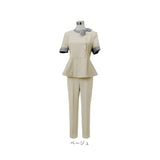 エステ ユニフォーム パンツ 通販 エステユニフォーム 制服 サロン 半袖 長ズボン ロングパンツ スパ マッサージ レディース パンツスーツ セットアップ オフィス ホテル フロント 受付
