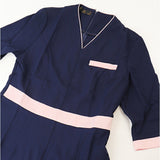 エステ 制服 パンツ 通販 ユニフォーム エステユニフォーム サロン 半袖 長ズボン ロングパンツ スパ マッサージ レディース セットアップ パンツスーツ オフィス ホテル フロント 受付