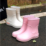 レインブーツ 長靴 レディース 通販 雨靴 レインシューズ レイングッズ 雨具 レディースブーツ ショート丈 ショート カジュアル ブーツ シューズ シンプル 無地 女性用 女性 アウトドア