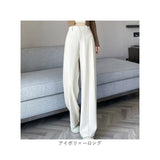 ロングパンツ レディース 通販 ストレートパンツ ワイド ストレート パンツ ワイドパンツ 長ズボン ズボン ロング丈 レディースパンツ ボトムス 美脚 ハイウエスト ゆったり 体型カバー