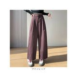ロングパンツ レディース 通販 ワイド ストレート パンツ ワイドパンツ カジュアルパンツ バルーンパンツ 九分丈パンツ 長ズボン ズボン ロング丈 レディースパンツ ボトムス