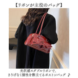 ショルダーバッグ レディース 通販 おしゃれ 肩掛け 小さめ かわいい コンパクト バッグ バック ミニボストン リボン きれいめ ショルダーバック 上品 大人 レディースバッグ カジュアル