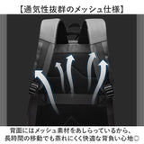 リュックサック メンズ おしゃれ 通販 バックパック ビジネスバッグ デイバッグ スクエアリュック ノートパソコン対応 ビジネスリュック 撥水 はっ水 ナイロンバッグ 通勤 通学 就活面接