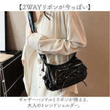 ショルダーバッグ ギャザー リボン レディース 通販 ショルダーバック ショルダー 肩掛け ななめ掛け 斜めかけ ななめかけ レディースバッグ レディースバック バッグ バック カバン