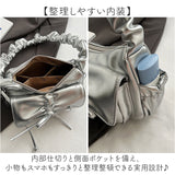 ショルダーバッグ ギャザー リボン レディース 通販 ショルダーバック ショルダー 肩掛け ななめ掛け 斜めかけ ななめかけ レディースバッグ レディースバック バッグ バック カバン