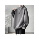 パーカー メンズ 大きいサイズ 薄手 通販 プルオーバー フーディー 長袖 ハーフジップ 裏起毛 ゆったり ビッグシルエット オーバーサイズ レディース 体型カバー 秋冬 春秋 おしゃれ