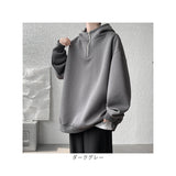 パーカー メンズ 大きいサイズ 厚手 通販 プルオーバー フーディー 長袖 ハーフジップ 裏起毛 ゆったり ビッグシルエット オーバーサイズ レディース 体型カバー 秋冬 春秋 おしゃれ