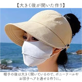 キャップ ポニーテール 通販 お団子ヘア 帽子 ぼうし 髪 結んだまま 髪を結んだまま レディース レディースキャップ ハット サンバイザー 女性 女の子 学生 通勤 通学 おしゃれ オシャレ