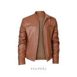 ライダースジャケット 革ジャン メンズ 通販 革ジャケット レザージャケット アウター バイクジャケット ジャンパー バイカージャケット ブルゾン ジャケット 大きいサイズ 秋 冬 春