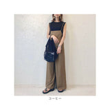 サロペット ワイドパンツ レディース 通販 ワイド パンツ サロペ オールインワン レディースパンツ ズボン 長ズボン 体型カバー ゆったり ポケット 大人 女性 上品 シンプル 無地