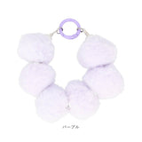 スマホ ストラップ ブレスレット 通販 スマホストラップ ハンドストラップ 手首 もこもこ モコモコ かわいい 可愛い ボンボン パール ビーズ アクセサリー スマートフォン 挟むだけ