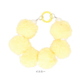 スマホ ストラップ ブレスレット 通販 スマホストラップ ハンドストラップ 手首 もこもこ モコモコ かわいい 可愛い ボンボン パール ビーズ アクセサリー スマートフォン 挟むだけ