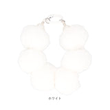 スマホ ストラップ ブレスレット 通販 スマホストラップ ハンドストラップ 手首 もこもこ モコモコ かわいい 可愛い ボンボン パール ビーズ アクセサリー スマートフォン 挟むだけ