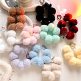 スマホ ストラップ ブレスレット 通販 スマホストラップ ハンドストラップ 手首 もこもこ モコモコ かわいい 可愛い ボンボン パール ビーズ アクセサリー スマートフォン 挟むだけ