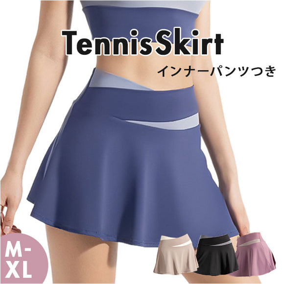 テニス スカート 通販 テニススカート ミニスカート スカート おしゃれ レディース テニスウェア インナーパンツ付き チアダンス チアリーダー スポーツウェア ダンス 衣装 かわいい 大人