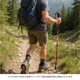 トレッキングポール 折りたたみ 通販 登山ストック ステッキ 杖 軽量 伸縮 ハイキングスティック アルミ製 折りたたみ式 持ち運び ウォーキングポール 山登り コンパクト 軽い 登山杖