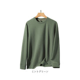 ワッフル ロンT メンズ 通販 ロングtシャツ 長袖tシャツ 長袖 tシャツ ロンティー カットソー メンズTシャツ クルーネック プルオーバー トップス 春 秋 冬 男性 シンプル カジュアル