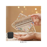 カリンバ 17キー 通販 楽器 音楽 親指ピアノ 指ピアノゆびピアノ アクリルカリンバ サムピアノ 子供 キッズ おしゃれ かわいい 使いやすい コンパクト 持ち運び かりんば 軽量 軽い