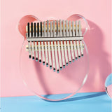 カリンバ 17キー 通販 楽器 音楽 親指ピアノ 指ピアノゆびピアノ アクリルカリンバ サムピアノ 子供 キッズ おしゃれ かわいい 使いやすい コンパクト 持ち運び かりんば 軽量 軽い