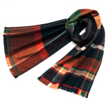 今治タオル コットン マフラー 冬 通販 日本製 チェックマフラー タオルマフラー チェック ストール 綿100% コットン100 首巻き 頚巻 衿巻 襟巻 オリム ORIM XA-3200 おしゃれ