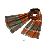 今治タオル コットン マフラー 冬 通販 日本製 チェックマフラー タオルマフラー チェック ストール 綿100% コットン100 首巻き 頚巻 衿巻 襟巻 オリム ORIM XA-3200 おしゃれ