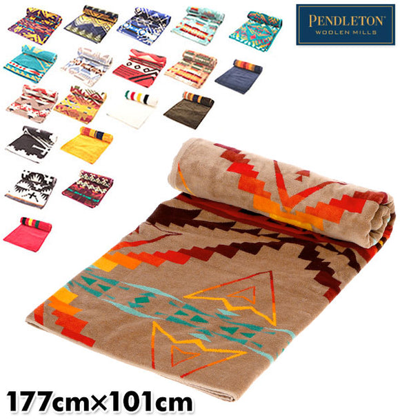 ブランケット ペンドルトン Pendleton 大判 ひざ掛け ビーチタオル カバーシート 定番 オーバーサイズ ネイティブアメリカン タオル インテリ寝具 PED-90 pdl-001