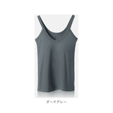 ブラトップ カップ付 通販 タンクトップ インナー 肌着 下着 ナイトウエア パジャマ ノンワイヤ ルームウェア シンプル 無地 おしゃれ オシャレ 部屋着 楽 やわらかい 通気性 レディース